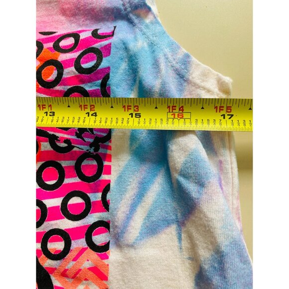 Vintage Ocean Pacific Neon Tie Dye Tank Top, Size Small, 1980s Surfer Tank, NOS - Picture 10 of 10